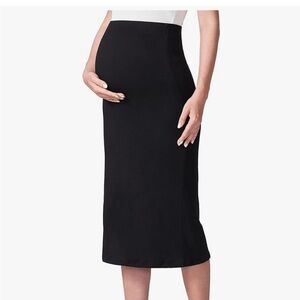 Poshdivah Black Maternity Skirt
